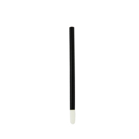 Applicateur de gloss à lèvres jetable avec embout en silicone floqué et manche en plastique – Outil cosmétique
