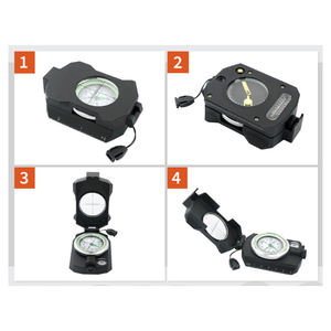 Brújula Profesional S-100 de Alta Precisión, Cuerpo de Aleación de Aluminio, Esfera Blanca Llena de Aceite, para Senderismo, Caza, Mapas y Orientación al Aire Libre - Product Image 4