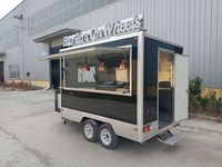 Nouveau Chariot de Restauration Mobile Économique pour Poulet Rôti, Camion-Caravane, Boutique de Burgers, de Bubble Tea, Kiosque à Café Intérieur et Vente de Nourriture