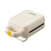 Machine à sandwich électrique 600W 220V avec revêtement antiadhésif, machine à petit-déjeuner pour la maison, mini-grille-pain