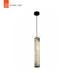 Lampe suspendue en albâtre espagnol pour couloir d'hôtel, villa, hall d'entrée, salon, couloir - Product Image 1