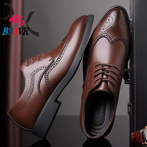 Zapatos de Cuero Brogue para Hombre, Estilo Británico, para Negocios Formales, Tallas Grandes (38-48), Novedad 2025 - Product Image 4