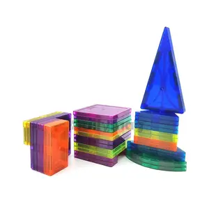 Dailymag 3D plastik 60 adet 120 adet eğitim manyetik yapı çocuklar için blok oyuncaklar Sticks