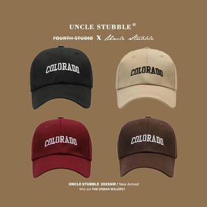Uncle Stubble Baseball Cap Colorado Embroidered Unisex Cotton Polyester <b>Sunscreen</b> Breathable Solid Color Hat - Product Image 1