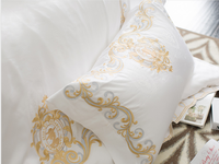Ensemble de literie de chambre à coucher 100% coton, drap de lit de couleur blanche, taille unique en percale