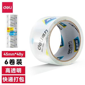 Deli Sealing Tape 45mm 40y 6 Rolls High Transparency Packing Tape For Warehouse Logistics Express - Product Image 2