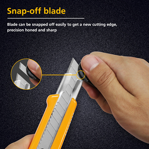 <span class=keywords><strong>Couteau</strong></span> utilitaire personnalisé ZY-221 avec manche en plastique ABS, lame de <span class=keywords><strong>couteau</strong></span> utilitaire SK2 de 18 mm, <span class=keywords><strong>couteau</strong></span> rétractable avec bouton, coupe-boîte - Product Image 3