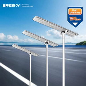Farola <span class=keywords><strong>Solar</strong></span> Integrada SRESKY de 40w 60w 80w 100w, Farola <span class=keywords><strong>LED</strong></span> <span class=keywords><strong>Solar</strong></span> para Exteriores, Impermeable, con <span class=keywords><strong>Panel</strong></span> <span class=keywords><strong>Solar</strong></span> - Product Image 1