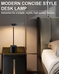 Lampe de chevet à gradation Lampada Da Tavolo Ristorante Tisch Lampe Touch Bar Lampe de table à led sans fil rechargeable Restaurant - Product Image 3