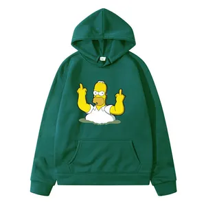 Winter Hoodie Simpsons Cartoon Amerikaanse Strip Capuchon Sweatshirt Voor Mannen En Vrouwen Hoodie