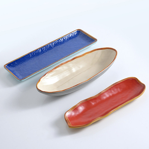 Toptan Yeni Tasarım Melamin Suşi Yemek Tabakları Dayanıklı Kırılmaz Sofra Takımı Otel Büfe Restoran Kullanımı İçin - Product Image 2