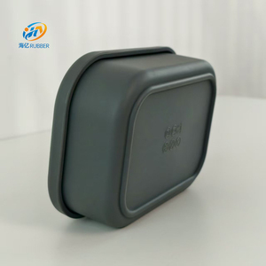 Xách tay cấp thực phẩm <span class=keywords><strong>Silicone</strong></span> Bento hộp 3 khoang không thấm nước heatable Nắp Hộp Ăn Trưa con dấu cao su cho trẻ em người lớn văn phòng - Product Image 6