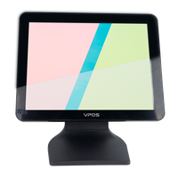 Système de point de vente à écran unique tout-en-un Win/Android Caisse enregistreuse de point de vente avec écran tactile capacitif