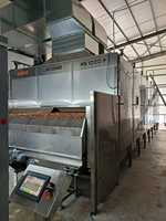 SUISER MAKINE Rostmachine voor noten, zaden, fruit & groenten van roestvrij staal, capaciteit 1500 kg/uur, gasaangedreven