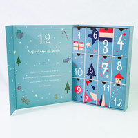 Coffret Cadeau Calendrier de l'Avent Personnalisé Vide pour Cosmétiques – Idéal pour les Fêtes