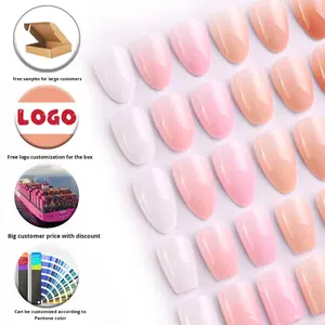 Puntas <span class=keywords><strong>de</strong></span> Uñas Postizas PMMA <span class=keywords><strong>de</strong></span> Media Cobertura, Forma Almendrada, en Caja <span class=keywords><strong>de</strong></span> 600 Piezas, Color Nude, Ultrafinas, Adhesivos Invisibles - Product Image 4