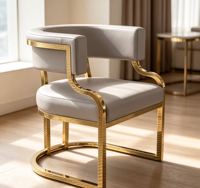Chaise multifonctionnelle de luxe en acier de haute qualité - Table à manger - Utilisation à domicile, au bureau, à l'hôtel - Couleur rouge - Design moderne - Durable - Écologique