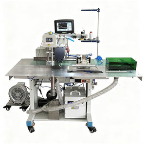 Mesin jahit Motor jarum tunggal tempat tidur datar dapat diprogram Industri untuk sambungan saku otomatis dan pengaturan - Product Image 1