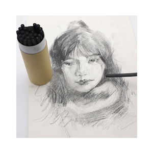 Set di <span class=keywords><strong>disegno</strong></span> artistico professionale Artecho all'ingrosso 25 pezzi bastoncini di carbone da 7-9mm - Product Image 1