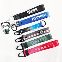 Lanyard Personalizado Ecológico Promocional de Fábrica con Porta Llaves de Tela Resistente, Logotipo Grabado, Impresión en Serigrafía Digital de Poliéster