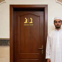 Nouvelle Arrivée Décoration Murale Miroir pour Salle de Prière, Décoration de Porte, Décorations Musulmanes du Ramadan, Décoration de la Maison pour le Festival de la Lune du Moyen-Orient
