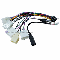 Arnés de cables de audio para coche estéreo ISO de 16 Pines, cable amplificador de posventa para Android Radio, arnés de cables de aislamiento PE para audio de coche