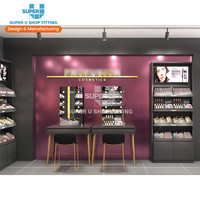 Cosmétiques Magasin Affichage Conception Idées Beauté Détail Maquillage Boutique Intérieur Extérieur Design Cosmétique Magasin Meubles Mise En Page Conception