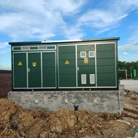 Zleeg Station de transformateur de puissance préfabriquée de type boîte, compacte, en métal, pour l'énergie solaire et éolienne industrielle, extérieure, 10 kV, IP53