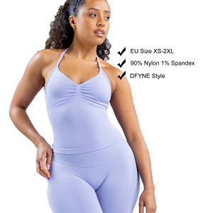 Tops <span class=keywords><strong>de</strong></span> Gimnasio para Mujer <span class=keywords><strong>de</strong></span> Marca Propia, Ropa Deportiva sin Costuras para Entrenamiento, con Logotipo Personalizado OEM ODM - Product Image 2