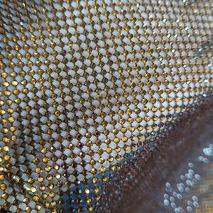 Tissu en micro-maille orné de cristaux de <span class=keywords><strong>café</strong></span> et de strass - Product Image 1