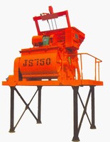 Pompe à béton JS 500 à double essieu, décharge manuelle, haute efficacité, option économique pour la construction en Ouganda, Afrique