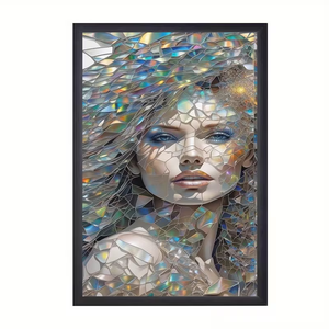 Toile d'art abstraite classique colorée avec portrait <span class=keywords><strong>de</strong></span> <span class=keywords><strong>femme</strong></span> brisée, impression imperméable à l'encre, affiche murale pour salon, chambre à coucher, décoration intérieure - Product Image 6