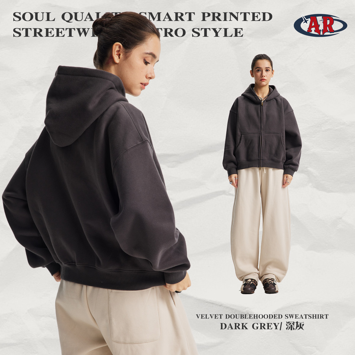sweat-shirt-gris foncé