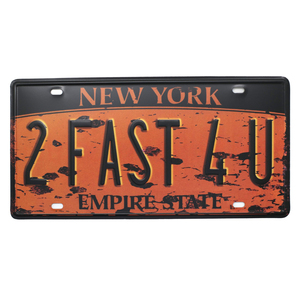 <span class=keywords><strong>Plaque</strong></span> <span class=keywords><strong>d</strong></span>'<span class=keywords><strong>immatriculation</strong></span> en métal gaufré de style ancien au design personnalisé Plaques <span class=keywords><strong>d</strong></span>'<span class=keywords><strong>immatriculation</strong></span> suspendues à <span class=keywords><strong>d</strong></span>écorer vintage Accessoires de <span class=keywords><strong>voiture</strong></span> - Product Image 3