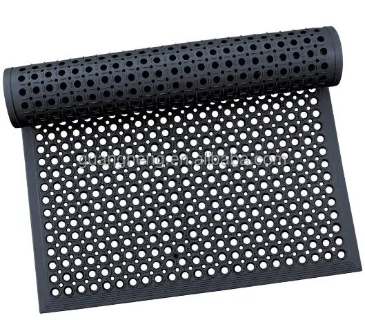 beveled edges industrial garage Anti Skid Mesh Garden Rubber Mat