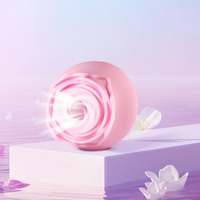 Rosenförmiger Saugvibrator Farbverlauf Klitoris-Stimulator Weiches Silikon Wiederaufladbar Leise Erwachsenen-Sexspielzeuge für Frauen Paare