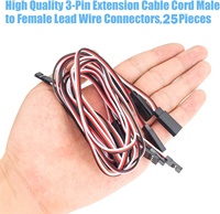 Cable de Extensión para Servo RC Holly JR Plug (Macho-Hembra) de Alta Calidad, PVC y Cobre, Longitud y Color Personalizables para Control Remoto
