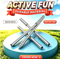 Bâtons de randonnée évolutifs en acier inoxydable, imperméables, légers, durables, réfléchissants, 21 pouces, pour le camping en plein air et les accessoires de randonnée