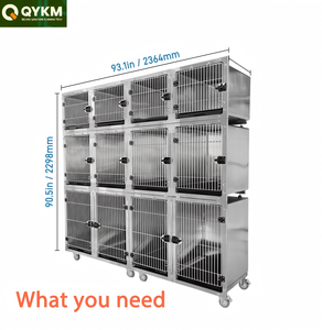 En stock, prêt à être expédié, ensemble de cages multiples, livraison rapide pour les besoins urgents des animaleries, des cliniques vétérinaires - Product Image 6