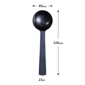 DFU174 Juego de Cucharas Medidoras para Granos de Café, 1 de 15 ml, 2 de 30 ml, Forma de Tazas de Acero Inoxidable, Material Superior de Gamuza - Product Image 2