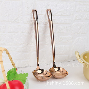 Cuchara de Sopa con Colador de Acero Inoxidable 304 Shiny-Jh, Cuchara para Olla Caliente, Uso Comercial y Doméstico, Grado Alimenticio, Alta Calidad - Product Image 5