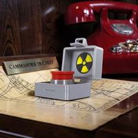 Vashine Bouton Nucléaire 3D Imprimé Anti-Stress, Jouet Boîte Mission Secrète, Bouton d'Urgence Nucléaire pour Soulagement du Stress