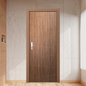 Puerta corredera de PVC moderna de alta calidad MDF de madera para uso exterior Interior OEM directo para Hoteles Apartamentos vietnamita directo - Product Image 1