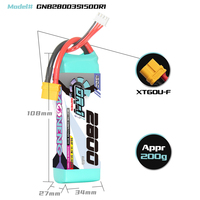 GAONENG GNB DR-1 Series 2800mAh 3S 11.1V 150C XT60 Air Wing Drone RC LiPo Battery180mm 330mm Brushless RC Car Boat