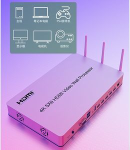 ตัวควบคุมวิดีโอวอลล์ <span class=keywords><strong>HDMI</strong></span> 4K 5 ทาง พร้อมพอร์ต USB 3.0 สำหรับต่อจอภาพหลายจอ รองรับการต่อแบบ 2x2 2x3 <span class=keywords><strong>2x4</strong></span> 3x3 1x5 พร้อมฟังก์ชัน PIP หมุน และเลื่อน รองรับการเชื่อมต่อผ่าน RS232 - Product Image 6
