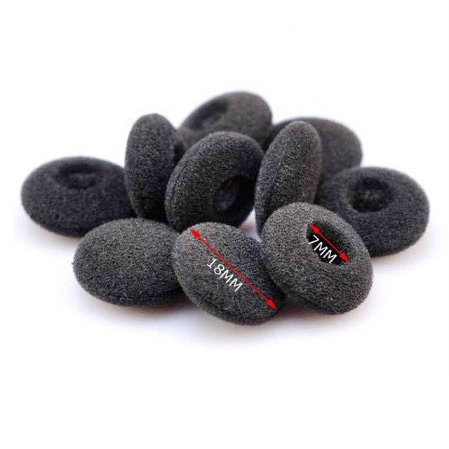 Universal 18mm Sponge Ear Pad for in Ear Earphone Covers 0.7 Inch Sponge Cushion Earpad