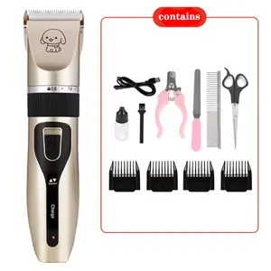 Professional All Metal Cordless Salon Wireless Men Trimmer Clippers Hair Cutting Machine For Pet Cats And Dogs