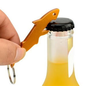 HXY Custom Quality Metal Shark Bottle <strong>Opener</strong> Wholesale Souvenir Key Chain Promotional Fish Shark <strong>Opener</strong> Gift Corkscrews <strong>Openers</strong> - Product Image 3