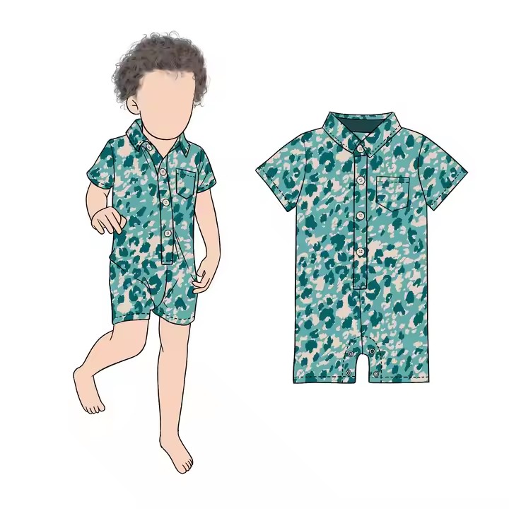 Maillot de bain culotte à motif de pierres colorées - Prévente