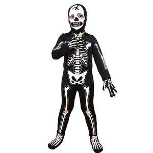 Combinaison de cosplay Grim Reaper Skeleton Phantom <span class=keywords><strong>Ghostface</strong></span> pour enfants filles avec chapeau pour Halloween Carnaval Déguisements Fête Jeu de rôle - Product Image 4